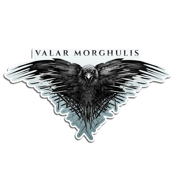 Adesivi Murali: Raven Valar Morghulis