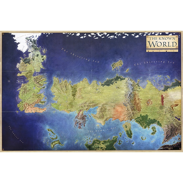 Adesivi Murali: Mappa Box Gioco dei troni