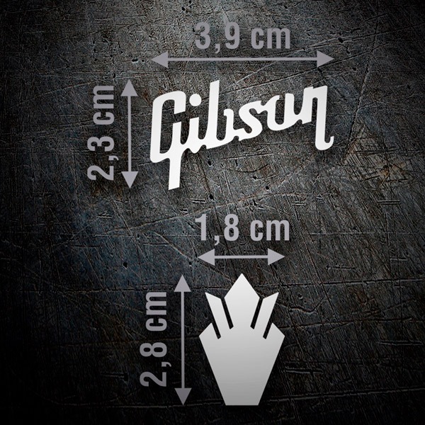 Adesivi per Auto e Moto: Gibson Logo