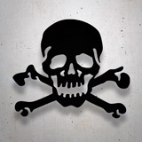 Adesivi per Auto e Moto: Teschio con Huesos Incrociati 3