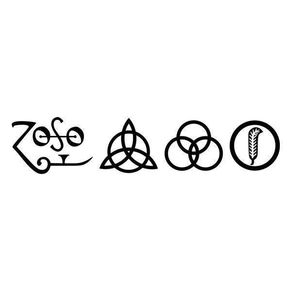 Adesivi per Auto e Moto: Simboli - Led Zeppelin IV