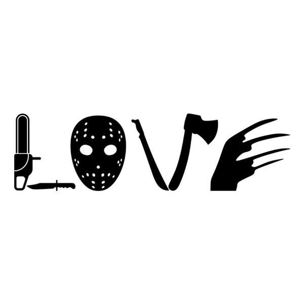 Adesivi Murali: Film horror classici (Love)