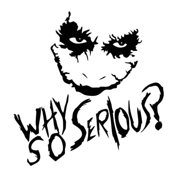 Adesivi Murali: Why so serious? (Joker, Batman)