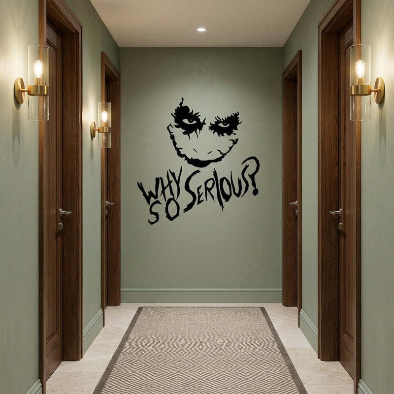 Adesivi Murali: Why so serious? (Joker, Batman)