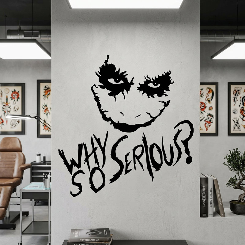 Adesivi Murali: Why so serious? (Joker, Batman)