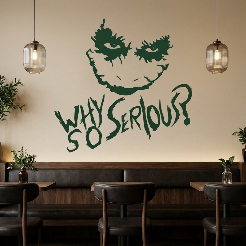 Adesivi Murali: Why so serious? (Joker, Batman)