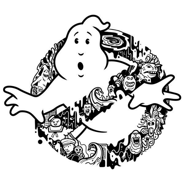 Adesivi Murali: I fantasmi dei Ghostbusters