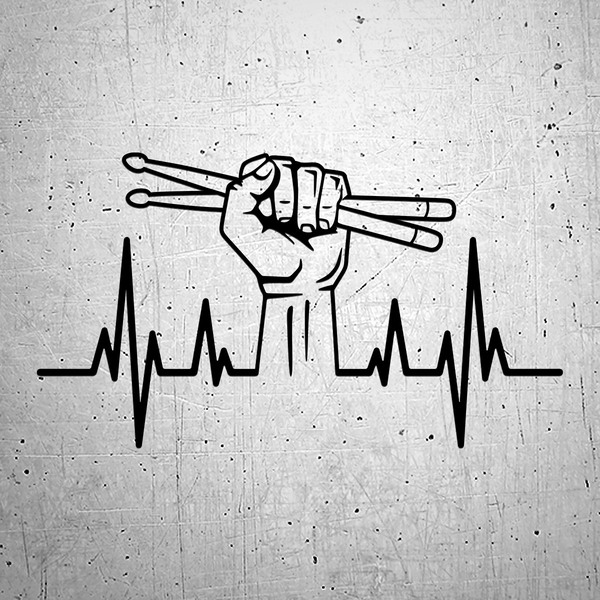 Battito cardiaco con bacchette da batteria 2/2