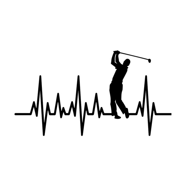 Adesivi per Auto e Moto: Cardiogramma Golf