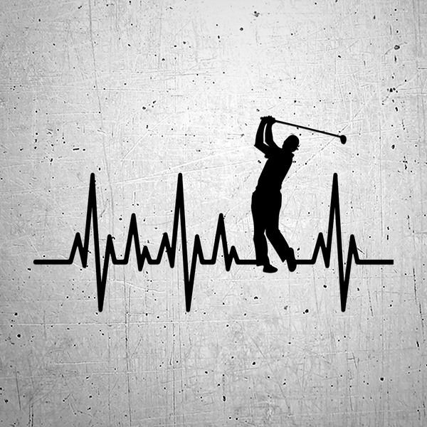 Adesivi per Auto e Moto: Cardiogramma Golf