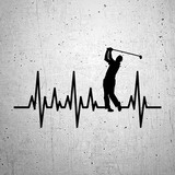Adesivi per Auto e Moto: Cardiogramma Golf 2