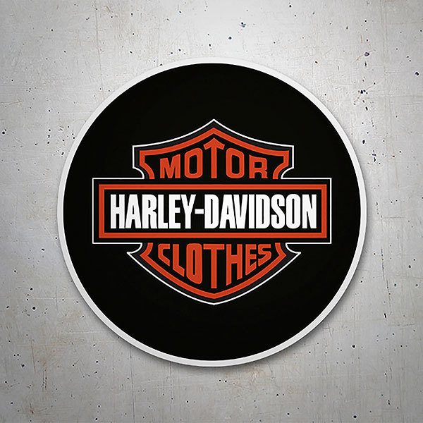Adesivi per Auto e Moto: Harley Davidson con sfondo nero