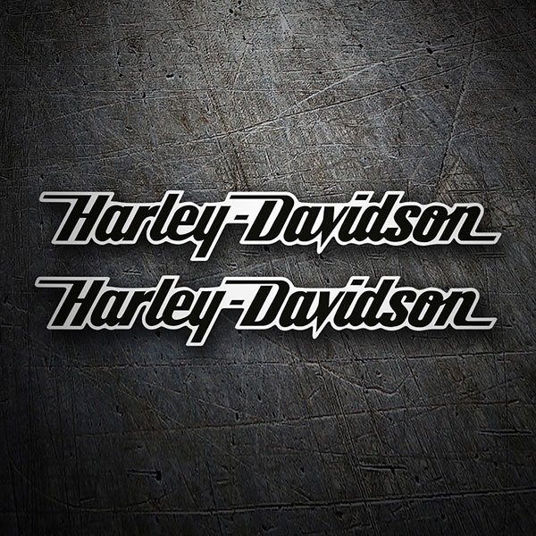 Adesivi per Auto e Moto: Kit Harley Davidson slittamento nero