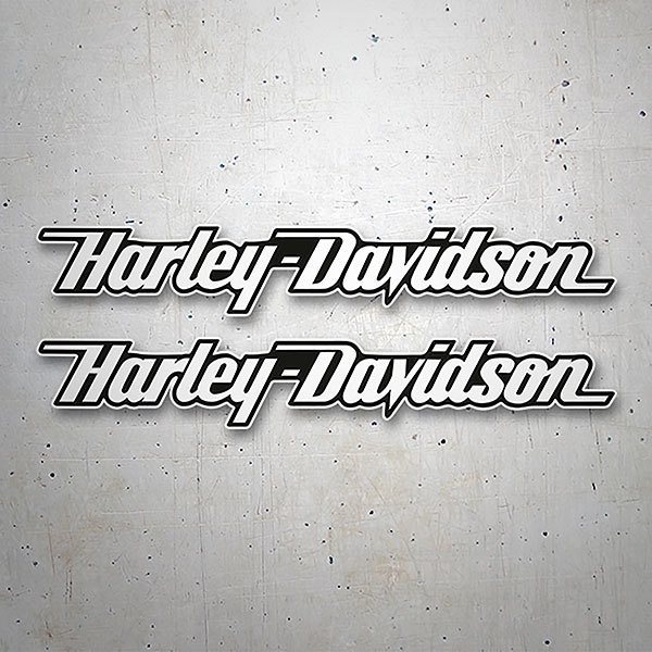 Adesivi per Auto e Moto: Kit Harley Davidson skid bianco