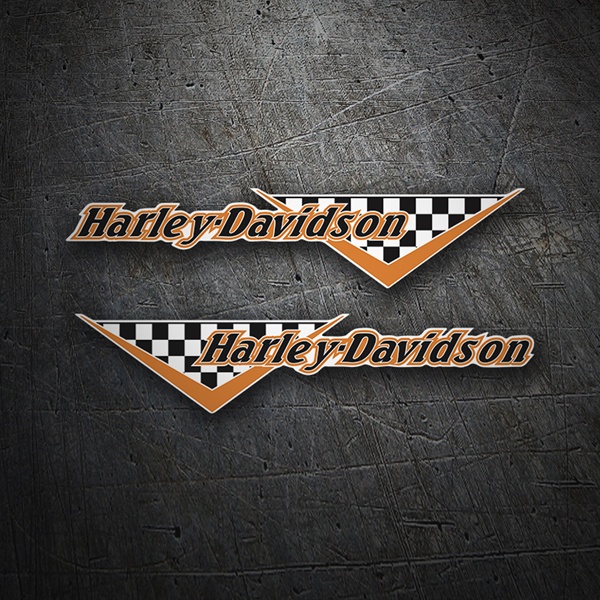 Adesivi per Auto e Moto: Kit Harley Davidson Bandiere Harley Davidson
