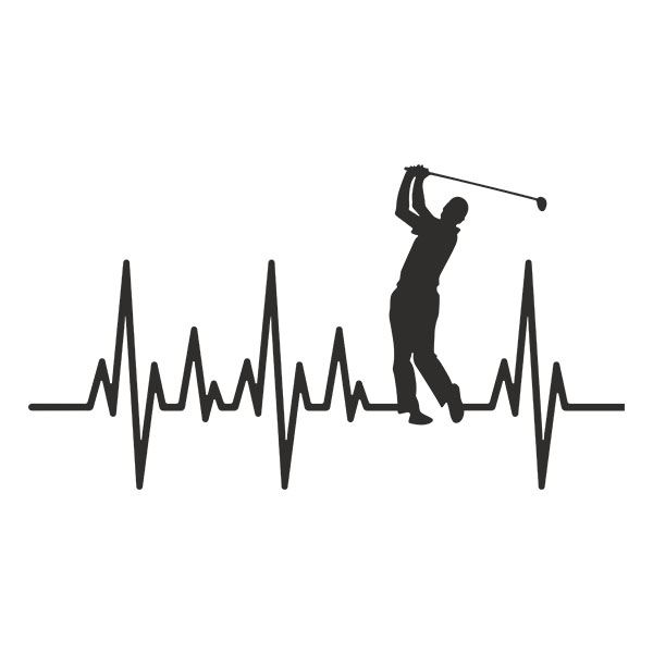 Adesivi Murali: Elettrocardiogramma Golf