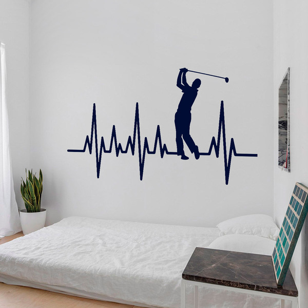 Adesivi Murali: Elettrocardiogramma Golf