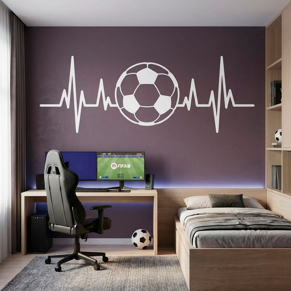 Elettrocardiogramma a forma di pallone da calcio 4