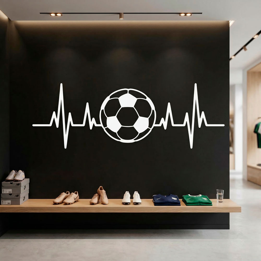 Elettrocardiogramma a forma di pallone da calcio 5