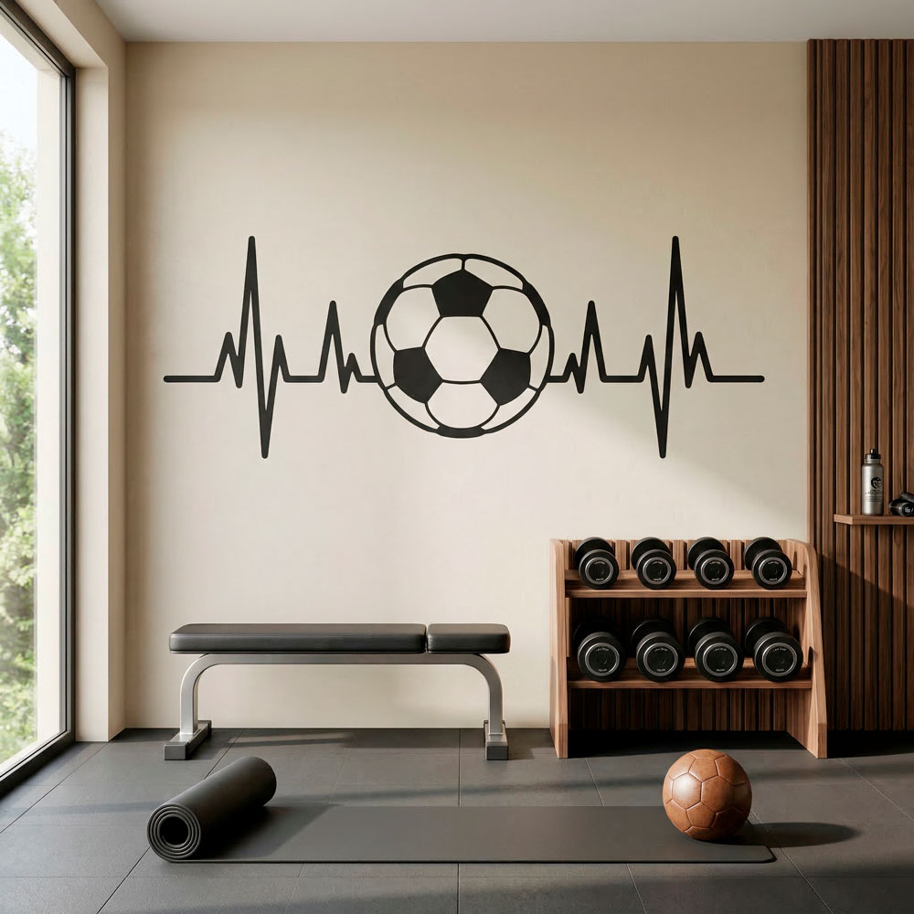 Elettrocardiogramma a forma di pallone da calcio 8
