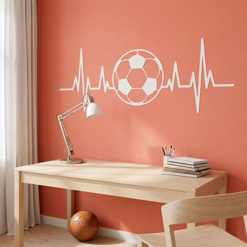Elettrocardiogramma a forma di pallone da calcio 9