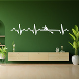 Adesivi Murali: Elettrocardiogramma di canottaggio 2