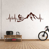 Adesivi Murali: Elettrocardiogramma Mountain Bike 2