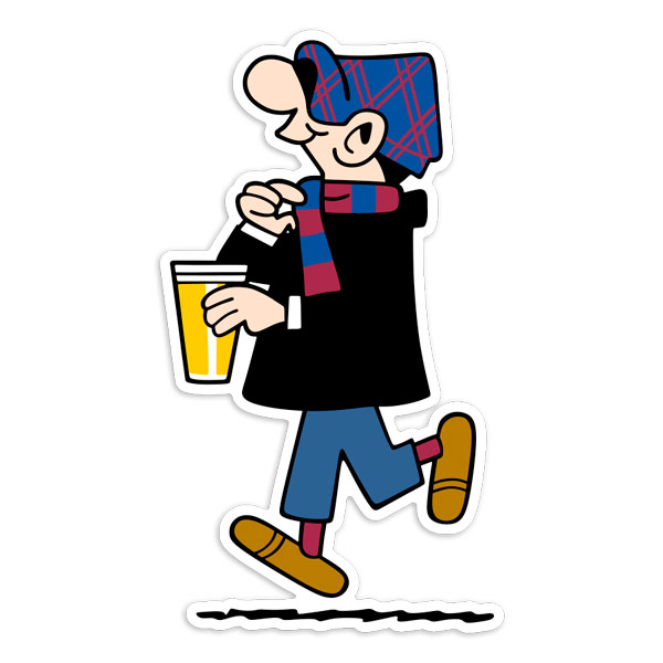 Adesivi per Auto e Moto: Andy Capp Ultra FC Barcellona