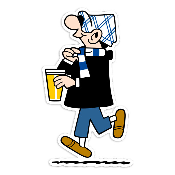Adesivi per Auto e Moto: Andy Capp Ultra Real Madrid