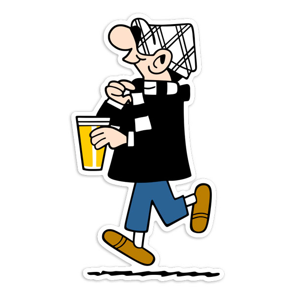 Adesivi per Auto e Moto: Andy Capp Ultra Juventus