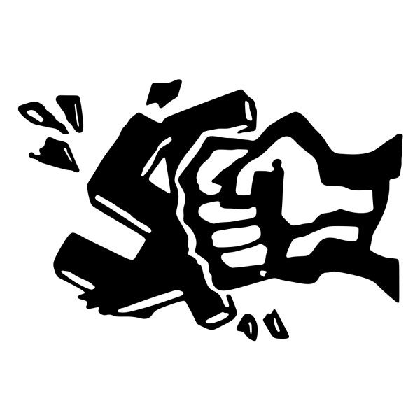 Adesivi per Auto e Moto: Pegatina Ultra Hooligan Anti-fascista Antinazi Puñ