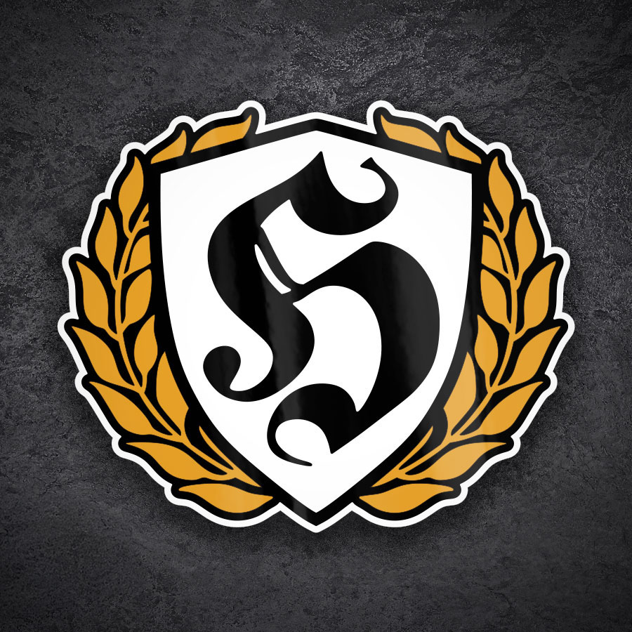 Adesivi per Auto e Moto: Emblema Hooligan S e Alloro