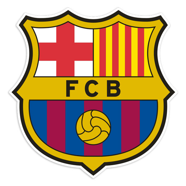 Adesivi per Auto e Moto: Stemma attuale FC Barcellona