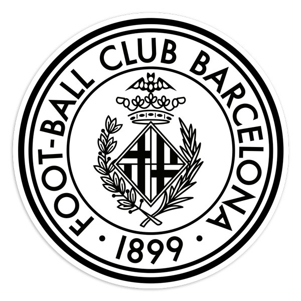 Adesivi per Auto e Moto: Stemma Storico FC Barcellona