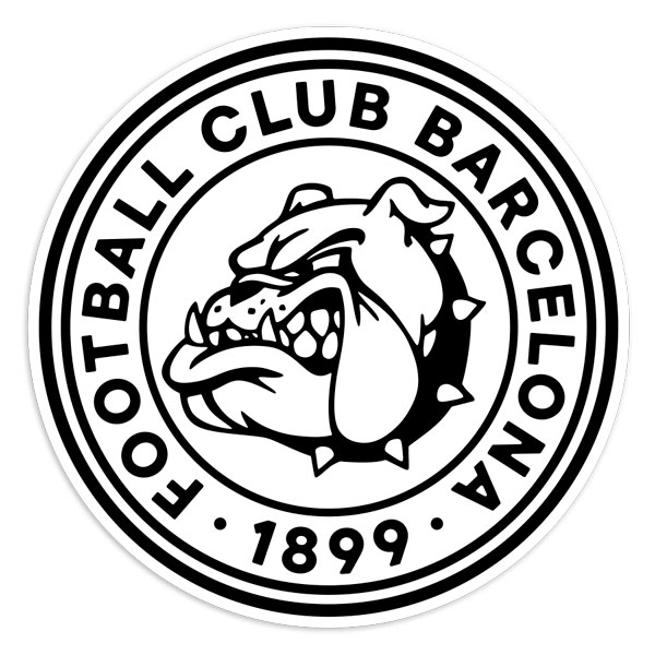 Adesivi per Auto e Moto: 1899 Bulldog Football Club Barcelona
