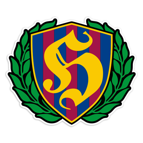 Adesivi per Auto e Moto: Stemma Hooligan Alloro FCB