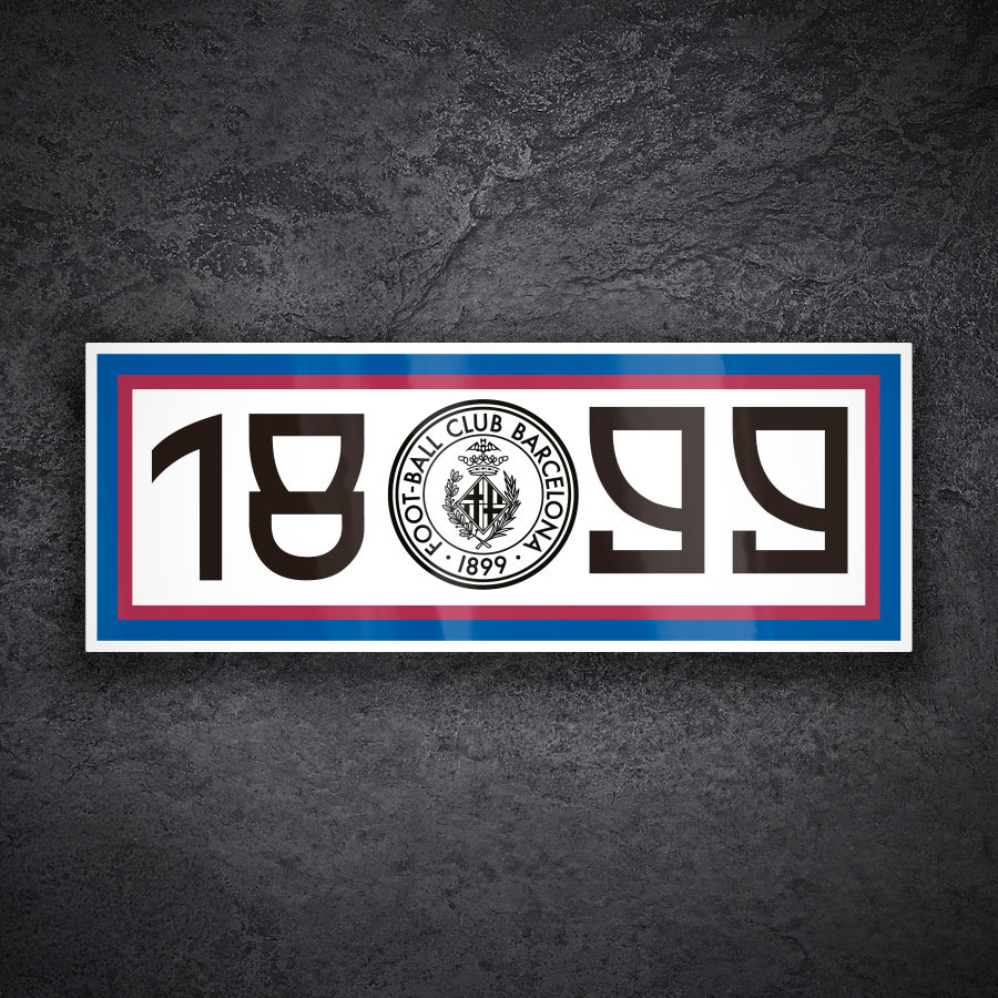 Adesivi per Auto e Moto: Emblema FC Barcelona 1899