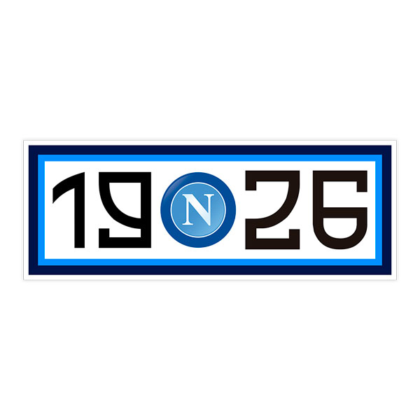 Adesivi per Auto e Moto: Emblema 1926 Napoli