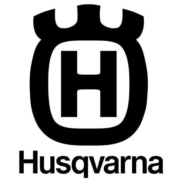 Adesivo moto logo Husqvarna misura e colore a scelta 