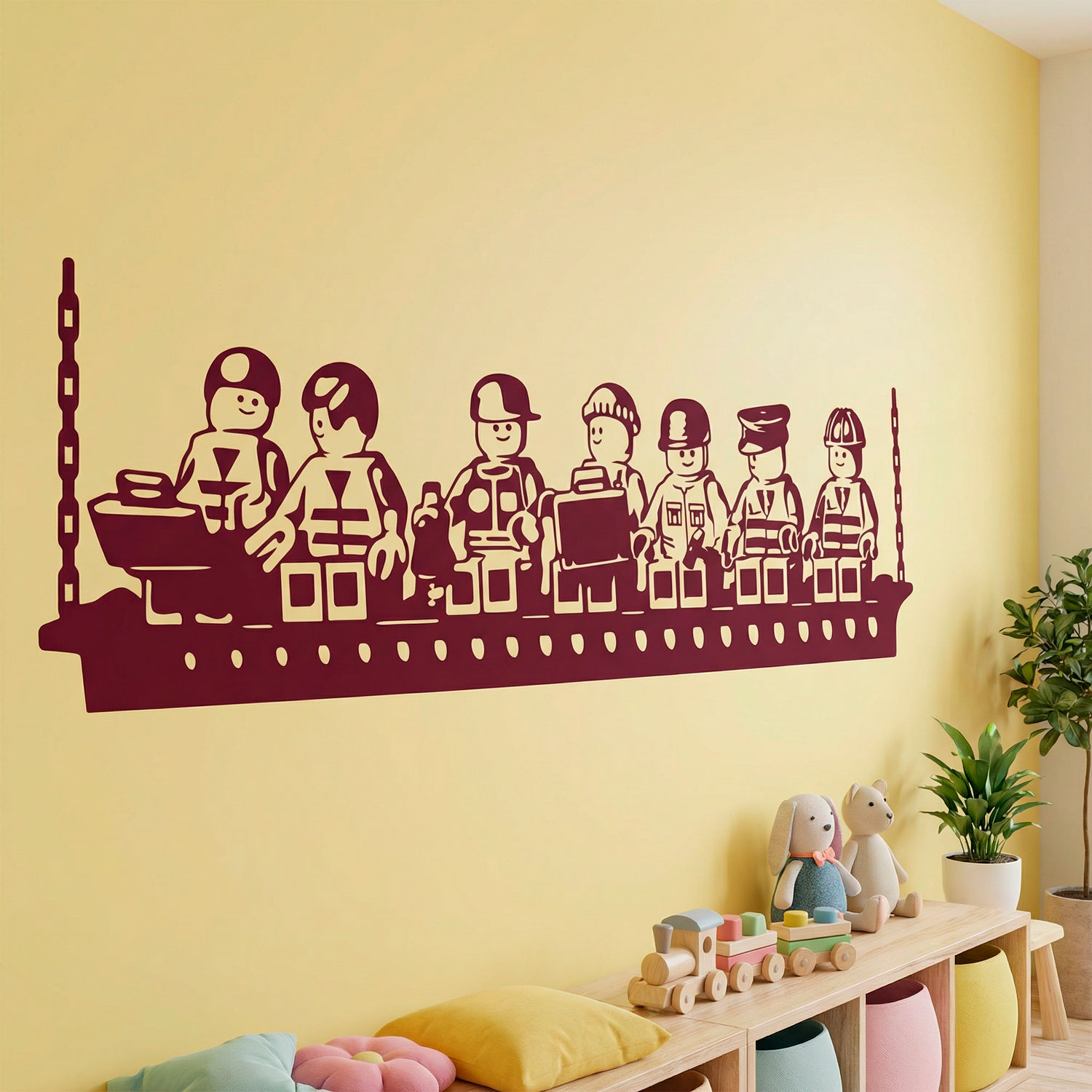 Adesivi per Bambini: Pranzo dei lavoratori di Lego