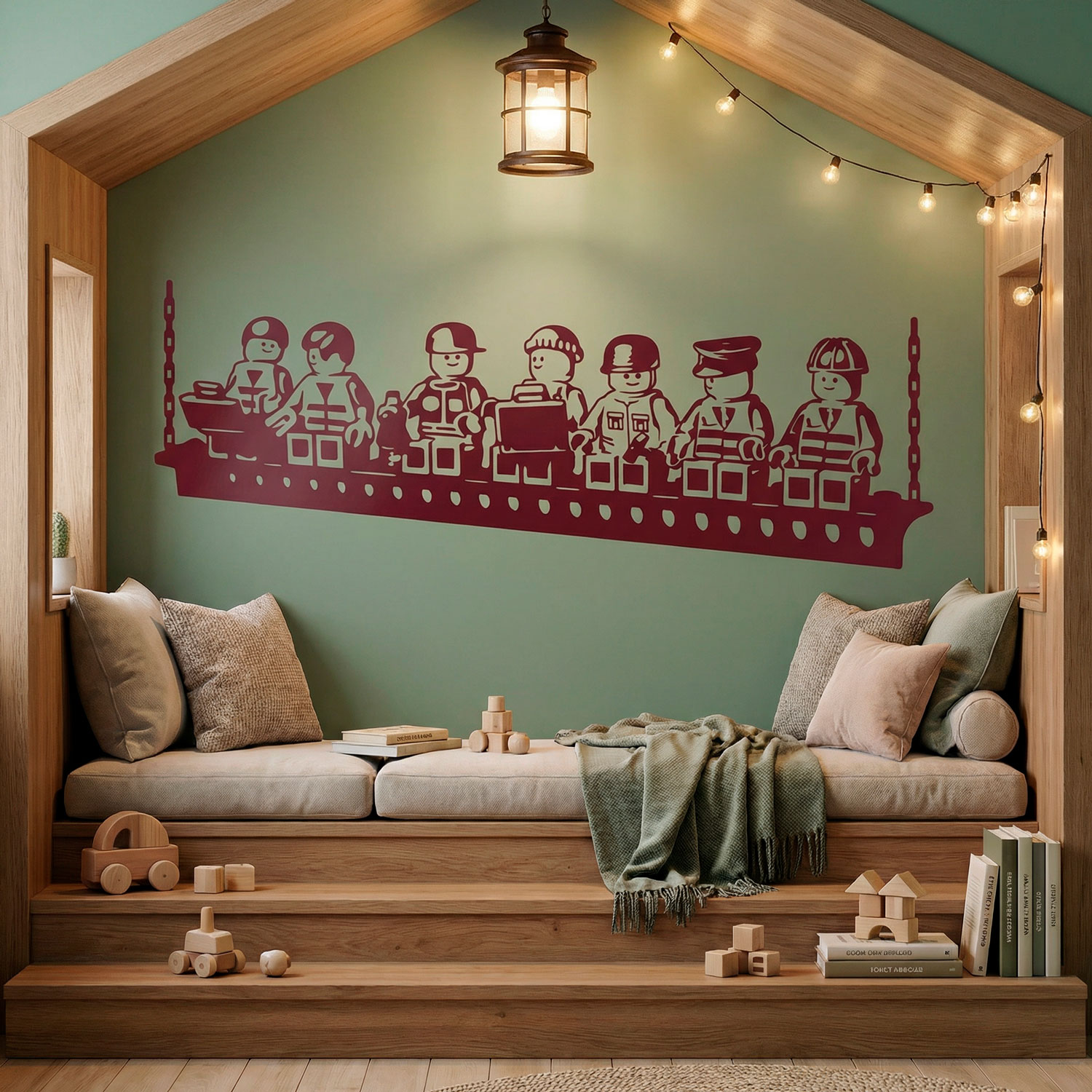 Adesivi per Bambini: Pranzo dei lavoratori di Lego