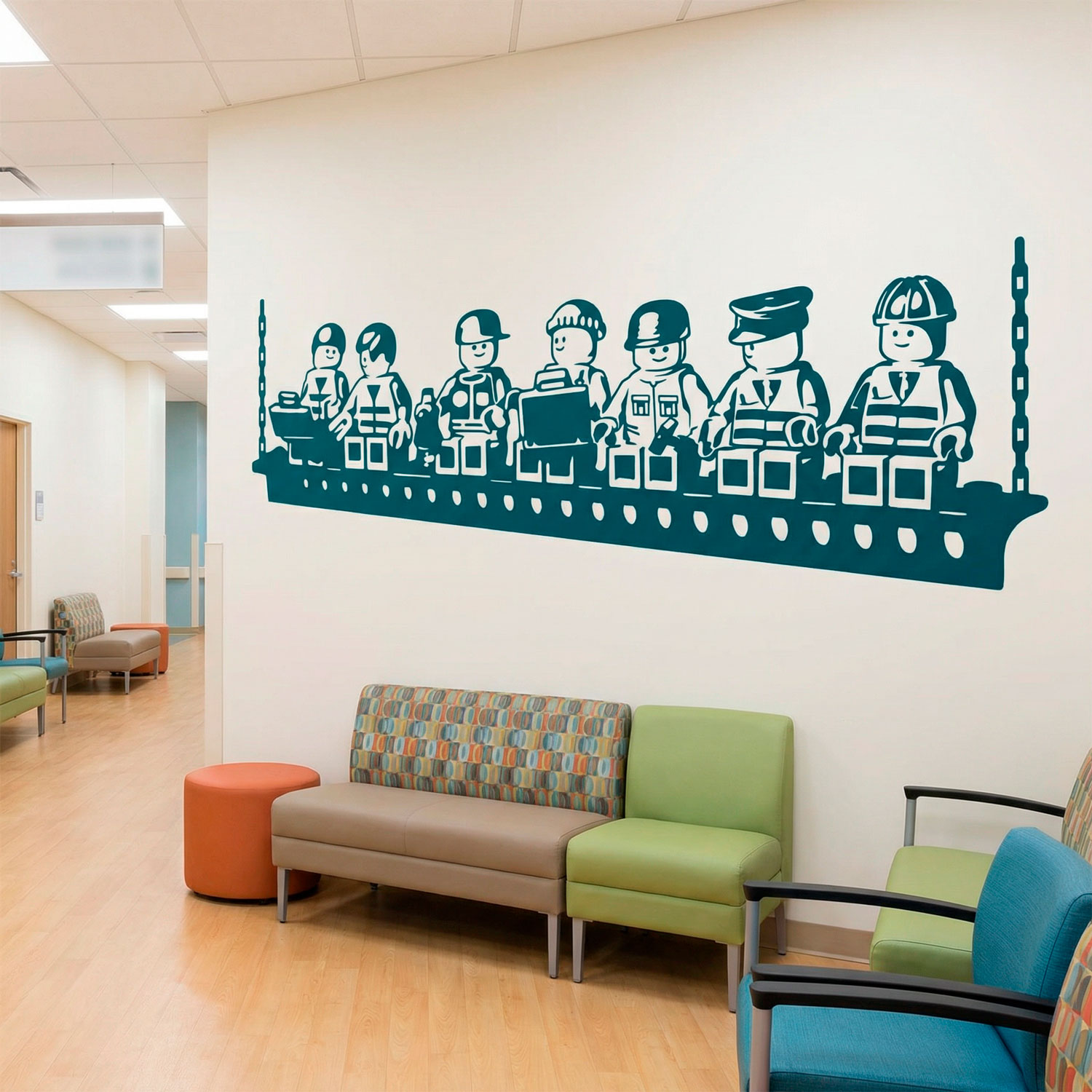 Adesivi per Bambini: Pranzo dei lavoratori di Lego