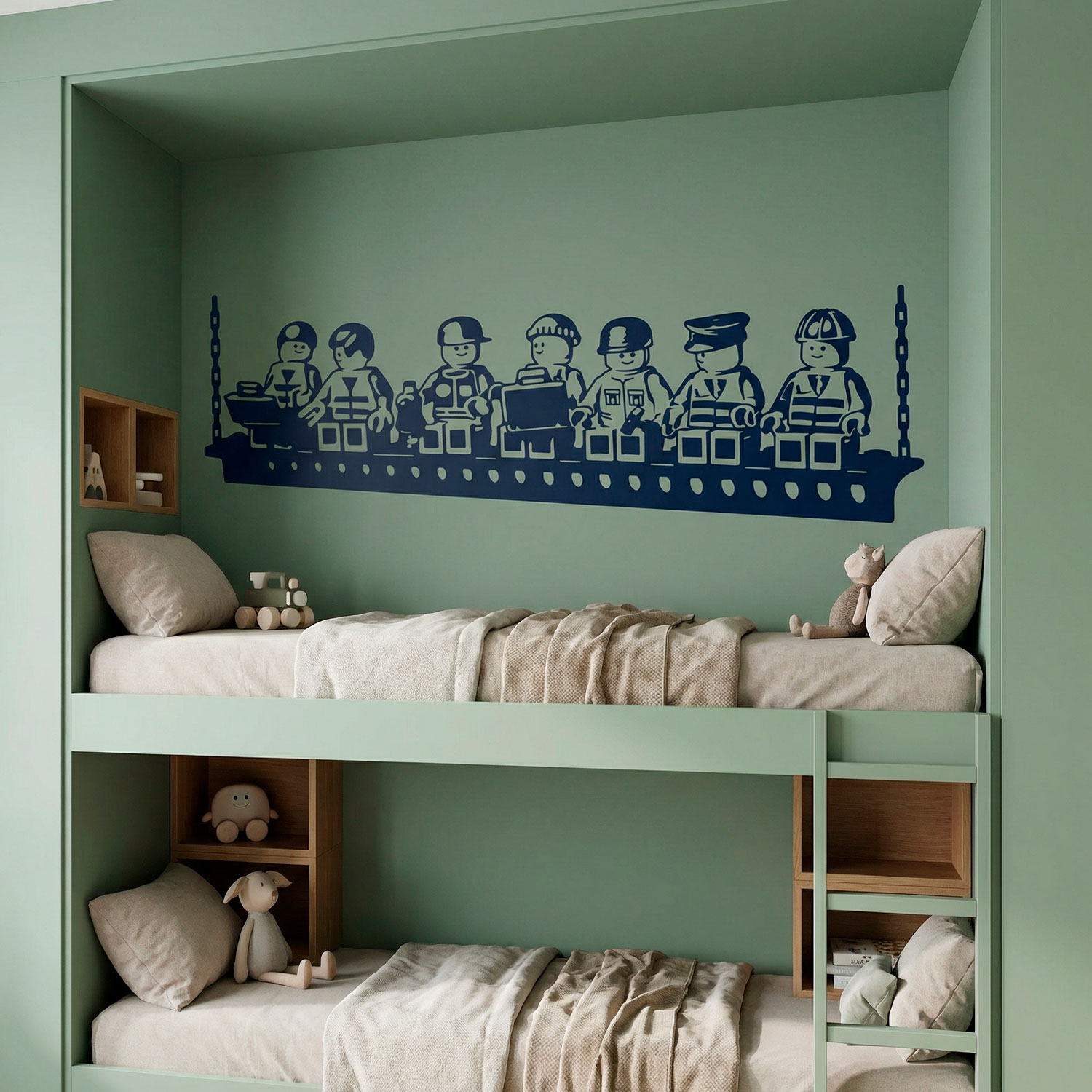 Adesivi per Bambini: Pranzo dei lavoratori di Lego