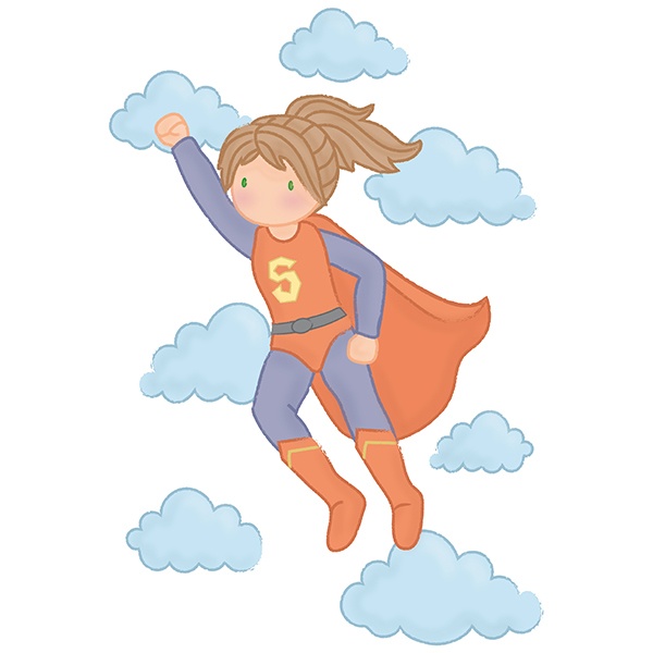 Adesivi per Bambini: Super Girl