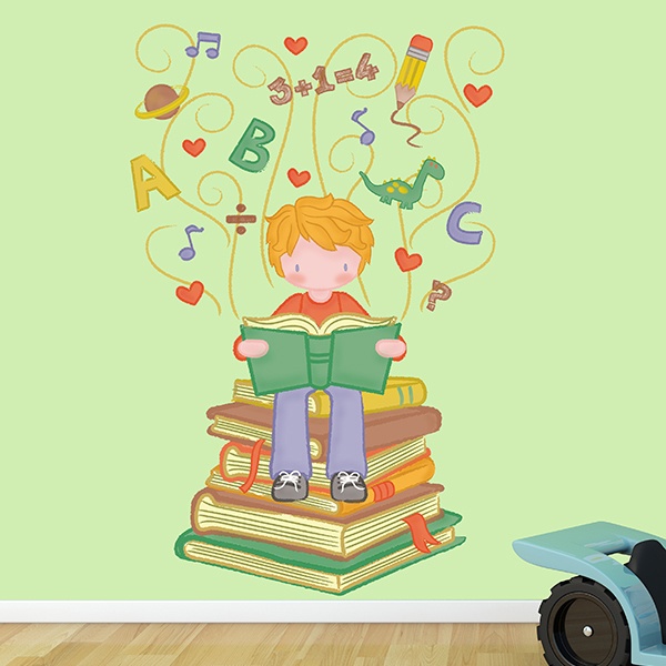 Adesivi per Bambini: Apprendimento dei bambini Illustrazione
