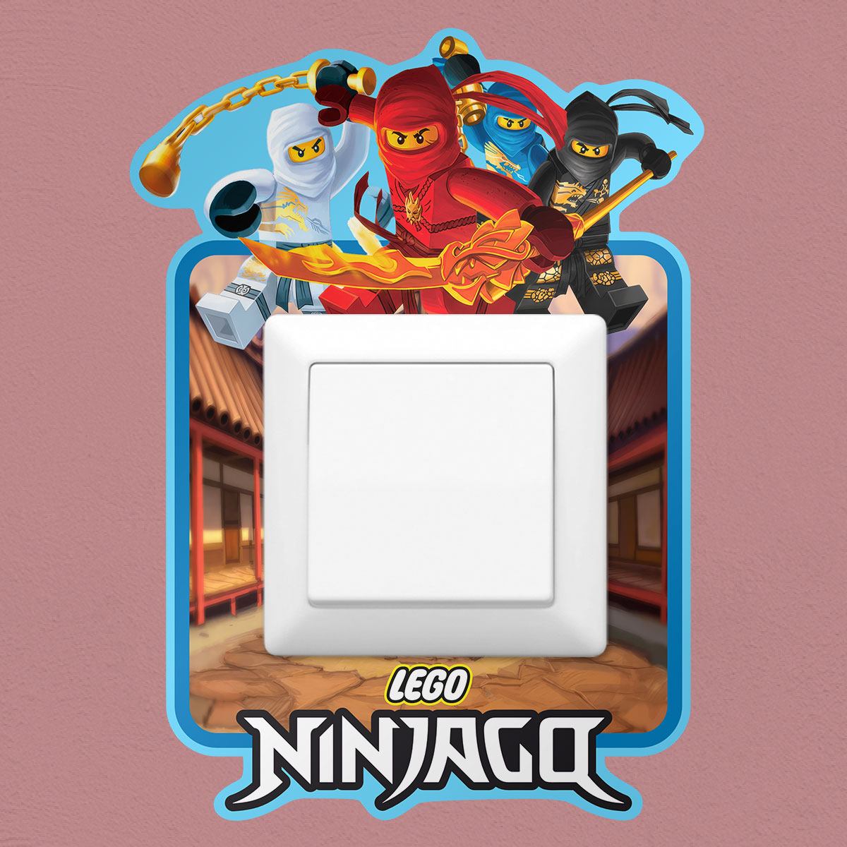 Adesivi Murali: Adesivo murale LEGO Ninjago per interruttore della