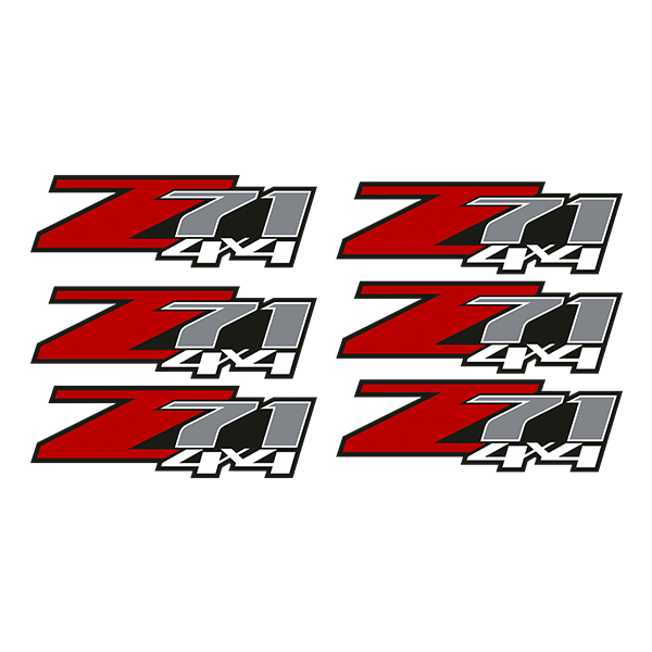 Adesivi per Auto e Moto: Set 6X Adesivo Chevrolet Silverado Z71