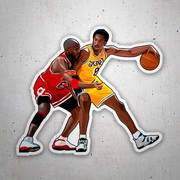 Adesivi per Auto e Moto: Michael Jordan contra Kobe Bryant