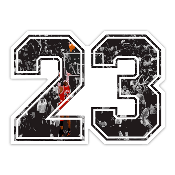 Adesivi per Auto e Moto: Michael Jordan 23