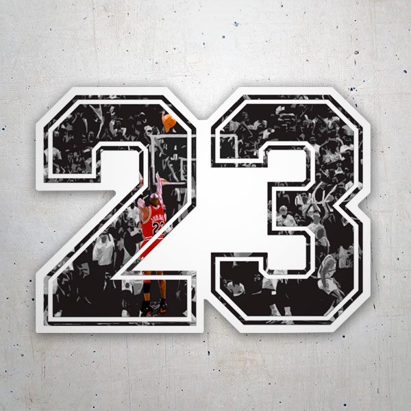 Adesivi per Auto e Moto: Michael Jordan 23